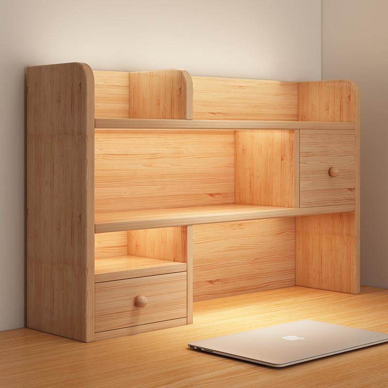 桌面置物架实木书架立式多层工位小架子学生书桌收纳架桌上小书柜,收纳整理,书桌收纳置物架,淘宝优惠券,粉丝福利购,淘宝优惠卷