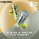 HEAD 网球比赛训练用球3B PADEL 板式 HEAD海德控制型padel笼式