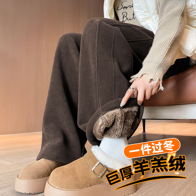 棕色灯芯绒裤子女2026新