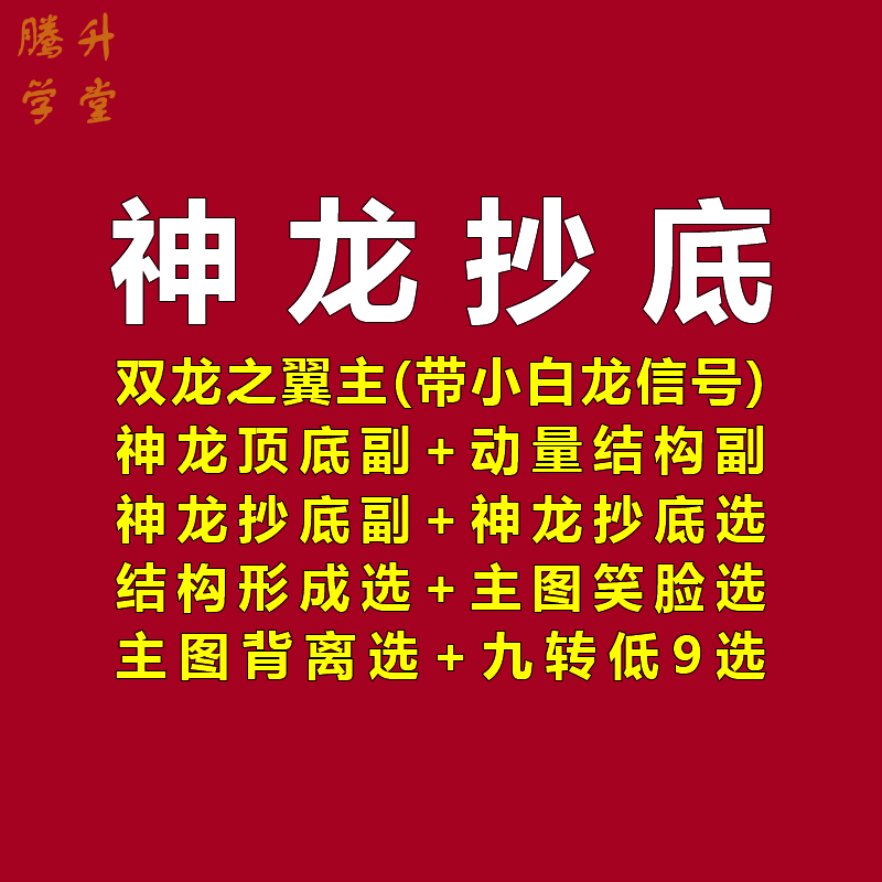 双龙之翼带小白龙神奇九转神龙顶底抄底股票MACD定量结构背离指标