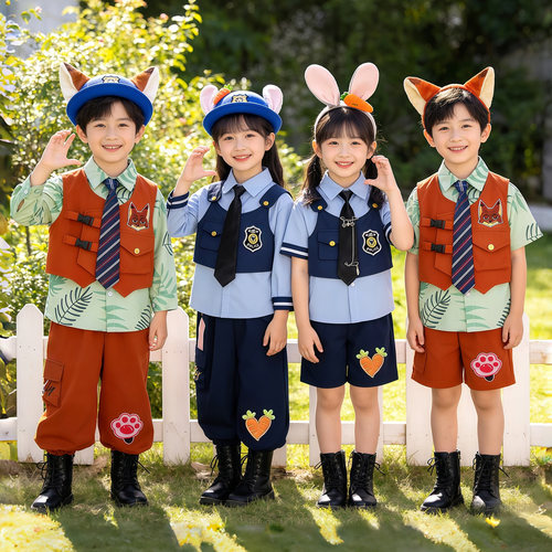 疯狂动物城尼克狐狸兔子警官服装