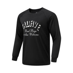 速干凉爽宽松休闲潮流印花T恤ATLT107 李宁男子反伍系列运动长袖