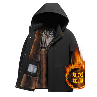 棉服男款冬季男士棉袄2025新款冬天外套中老年老人爸爸装加绒加厚