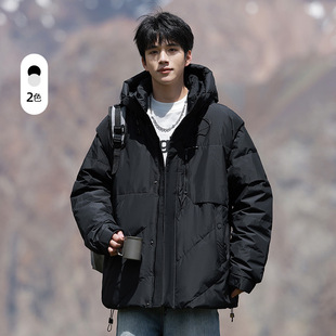 马甲登山服男百搭上衣 白鸭绒外套男可拆卸袖 90%羽绒服男冬季 新款