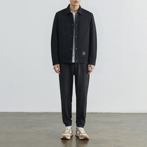 2005男士斜纹抗皱翻领行政夹克20