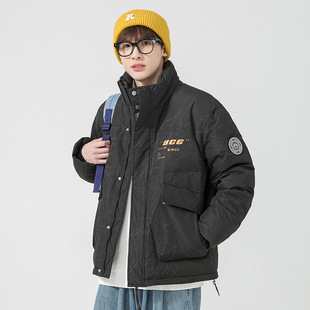 时尚 新款 潮流保暖90%白鸭绒立领加厚羽绒服外套男 羽绒服冬季 男士