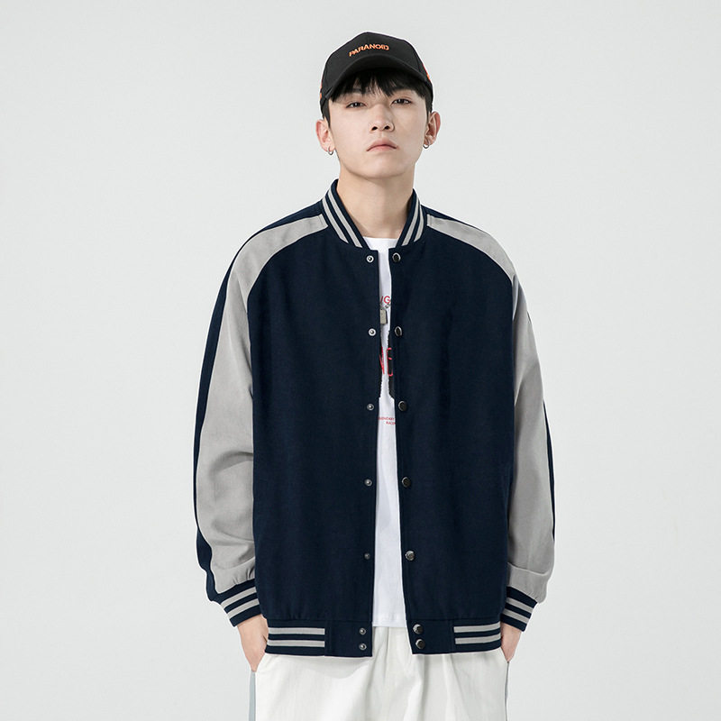 棒球服男春秋新款美式复古潮流纯色学生情侣装宽松休闲棒球衫,运动/瑜伽/健身/球迷用品,棒球,淘宝优惠券,粉丝福利购,淘宝优惠卷
