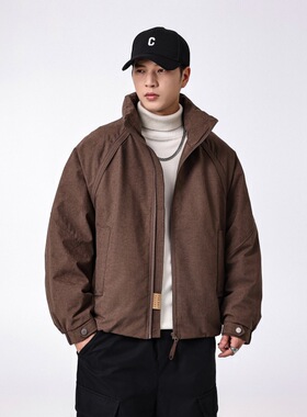 90白鸭绒羽绒服男士冬季加厚2025新款立领高端保暖棉外套男装潮牌