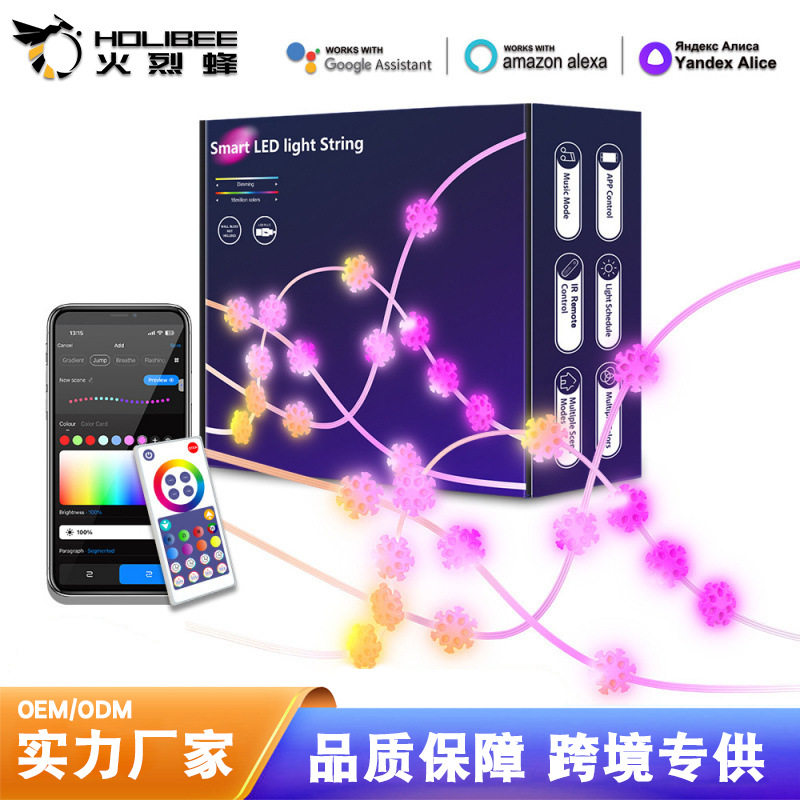 幻彩皮线灯智能点控幻彩花形灯串WIFI控制跑马铜线灯皮线灯串中灯,家装灯饰光源,其它灯具灯饰,淘宝优惠券,粉丝福利购,淘宝优惠卷