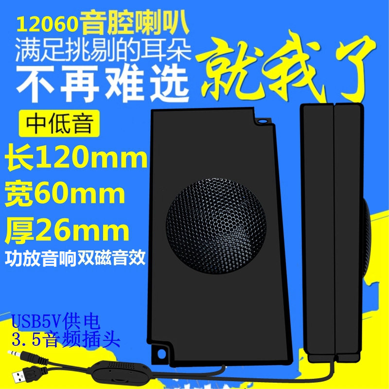精歌源功放12060音箱USB 5V供电器数码ai语音4欧3W电脑喇叭扬声器