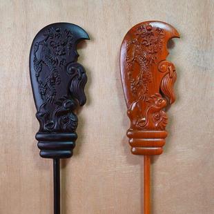 关公大刀辟镇宅招财红实木配刀青龙偃月刀黑檀关帝武财神花梨木雕