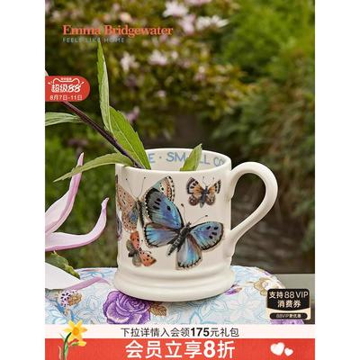 Emma Bridgewater陶瓷马克杯咖啡杯水杯 送人餐盘蓝蝴蝶新婚礼物