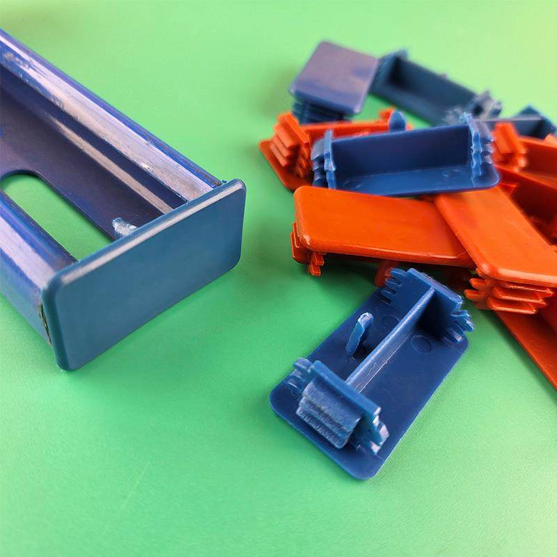 c型钢插头41*21红蓝头侧盖白色插头盖光伏支架配件塑料端盖