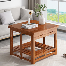 烤火桌子新款家用折叠烤火架正方形实木多功能冬季用电取暖桌全套