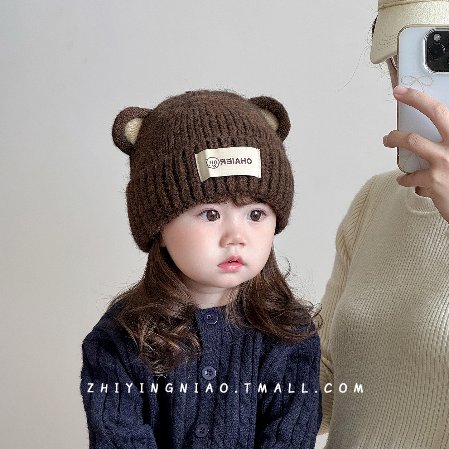婴儿帽子秋冬季宝宝毛线帽可爱韩系加厚保暖防风男童女孩针织帽子