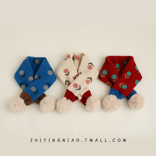 宝宝围巾秋冬款 男童女孩加厚保暖婴儿脖套 儿童围脖可爱百搭秋冬季