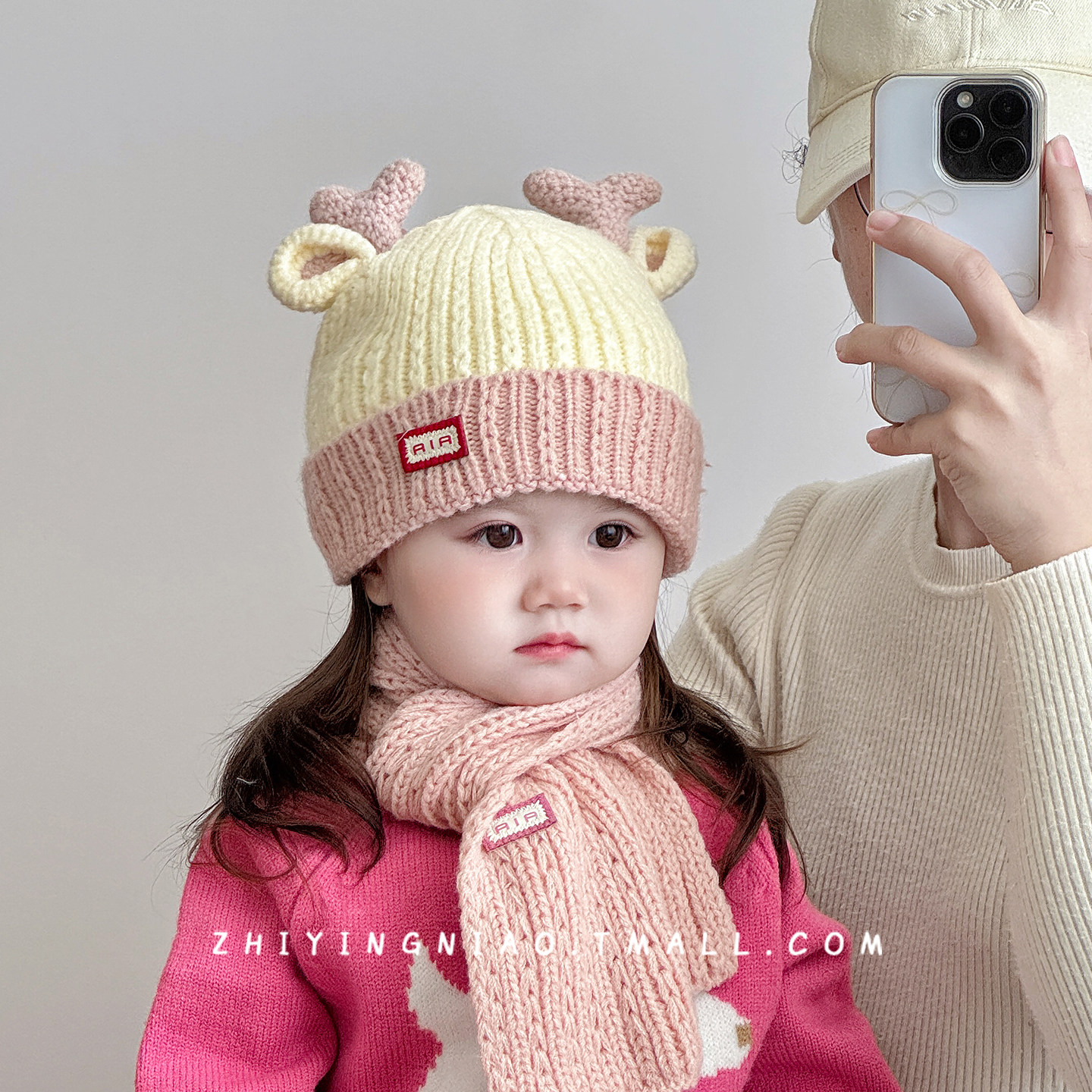 宝宝帽子秋冬季毛线帽围巾套装婴幼儿加厚女童外出防风针织护耳帽,童装/婴儿装/亲子装,帽子,淘宝优惠券,粉丝福利购,淘宝优惠卷