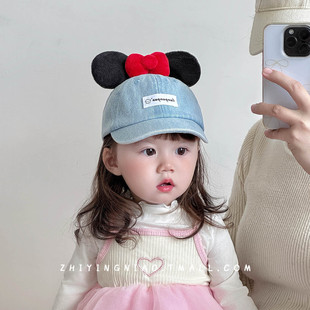 婴儿帽子春秋季可爱超萌鸭舌帽宝宝男童韩系卡通户外遮阳棒球帽女