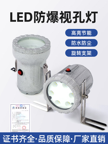 防爆LED视孔灯反应釜防爆视镜灯24V/36V/220V密闭容器BSD内视灯