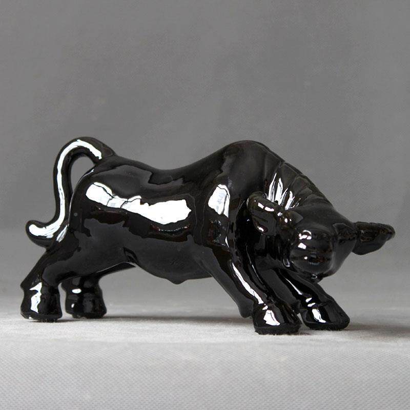 家陶装瓷牛摆件客厅居电柜摆件视黄牛饰品生肖牛十二生肖a