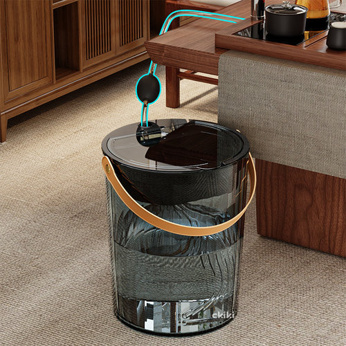 排水管一体式茶渣分离桶茶水桶