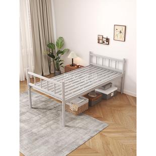 铁艺单人加高腿1米2铁架床出租屋宿舍老式双人高脚床离地高60公分