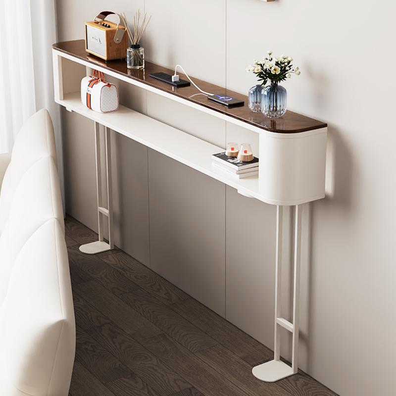 沙发后置物架靠墙夹缝柜暖气片客厅轻奢玄关架超窄床边头长条桌子
