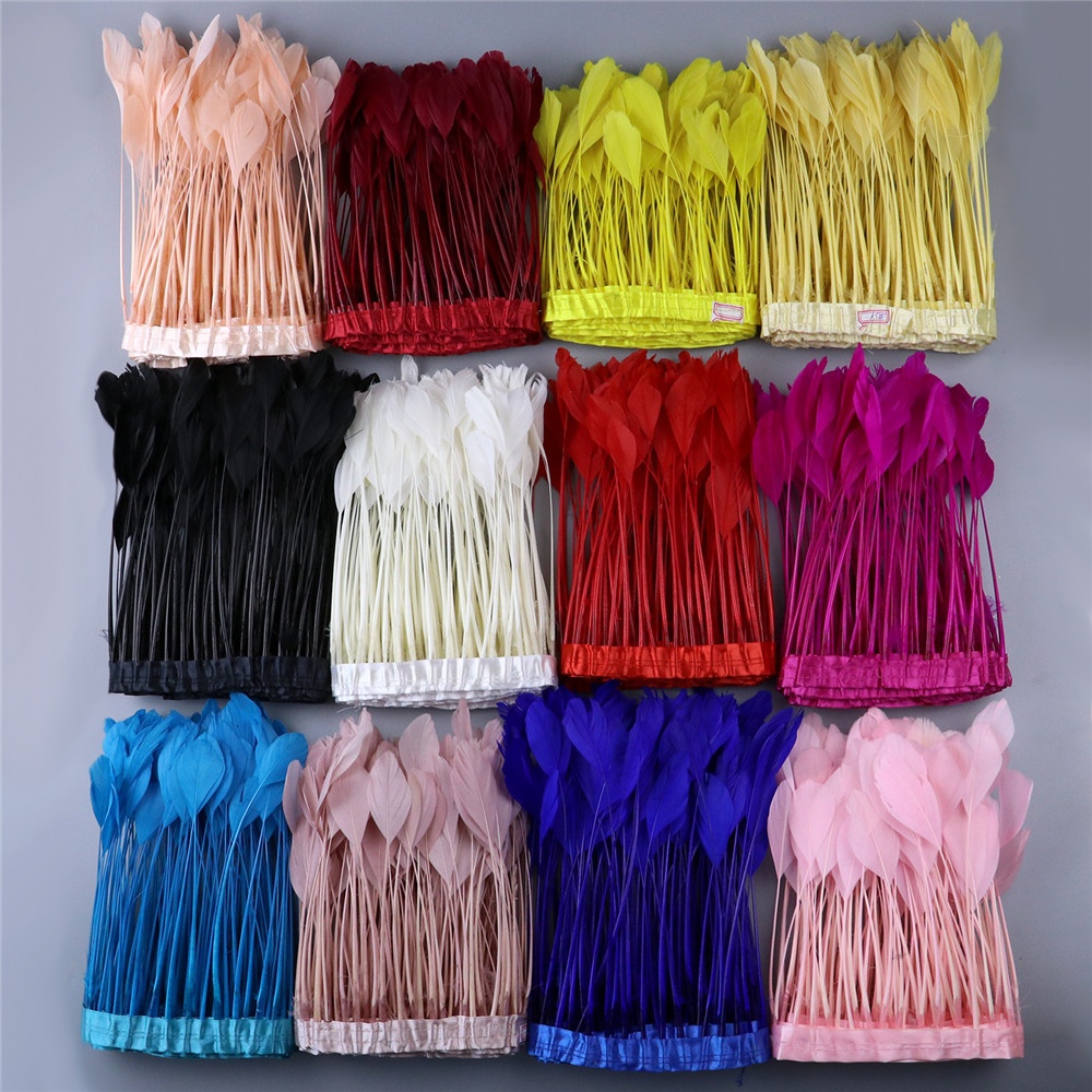 批发撕大飘布边鹅毛彩色羽毛婚纱礼服辅料手工材料饰品帽子配件