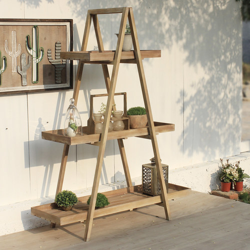 岛拉木花架展架花盆架书架隔板