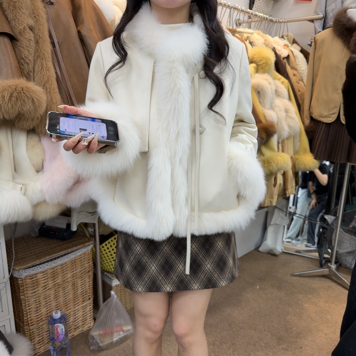 冬季韩版时尚毛领国风羽绒服外套