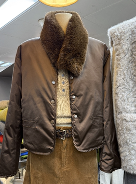 十三行现货2025冬季新款韩版时尚毛领短款羽绒服外套S68610W412