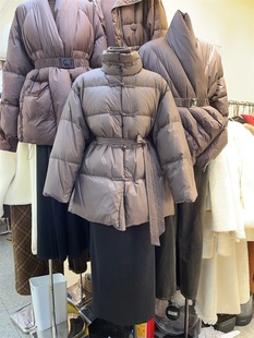 十三行现货2025秋冬韩版复古盘扣设计感纯色宽松羽绒服S27611W578