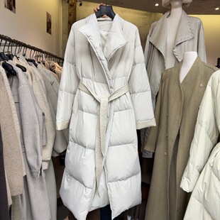 立领宽松长款 韩秀现货2025冬季 时尚 韩版 羽绒服S68698W667 新款
