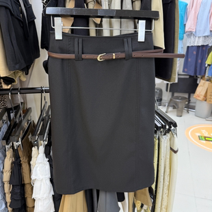 简约百搭显瘦直筒半身裙s26166w123 时尚 十三行拿货2026春新款 韩版