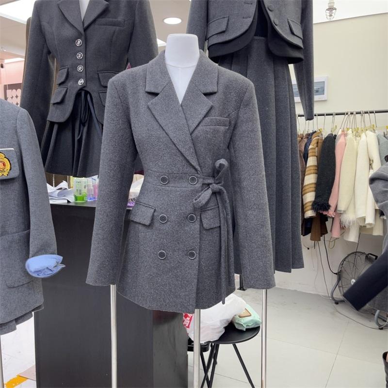 韩版时尚气质简约西装外套加棉