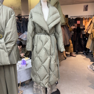 收腰显瘦长款 十三行现货2025冬季 时尚 韩版 羽绒服S68552W732 新款