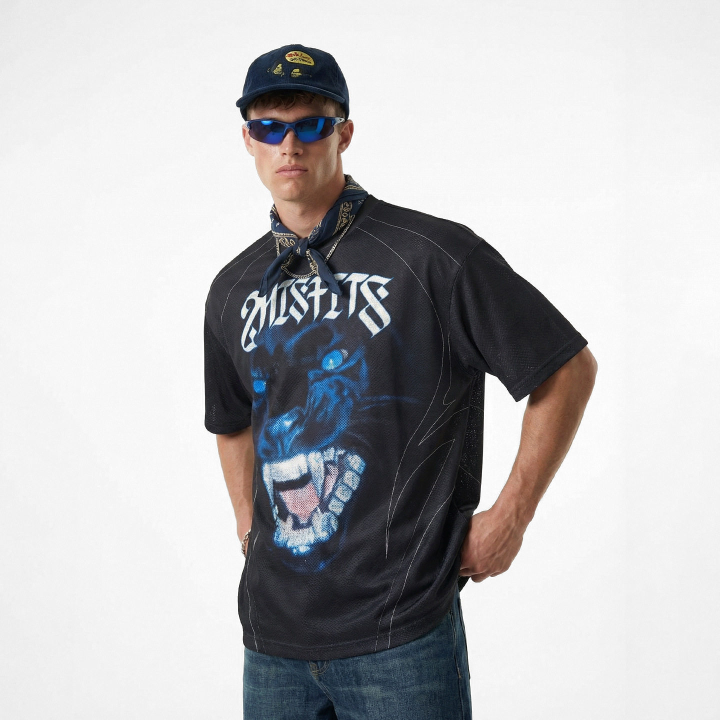 美式街头复古球服圆领T恤春夏新款ins高街印花街头潮牌体恤上衣男,男装,T恤,淘宝优惠券,粉丝福利购,淘宝优惠卷