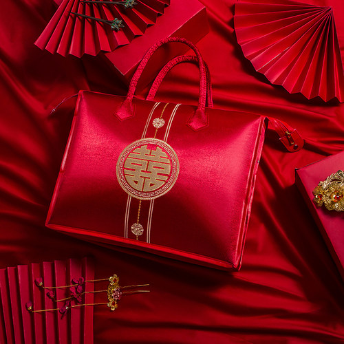 全新加厚锦缎材质结婚陪嫁套件包