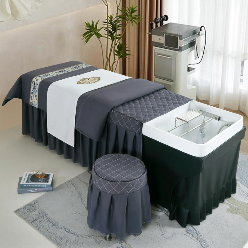 洗头床头疗床罩床裙罩夹棉被套
