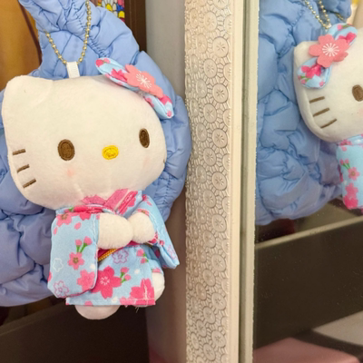 和服hellokitty公仔包包挂件毛绒娃娃哈喽kt猫书包女生钥匙扣玩偶