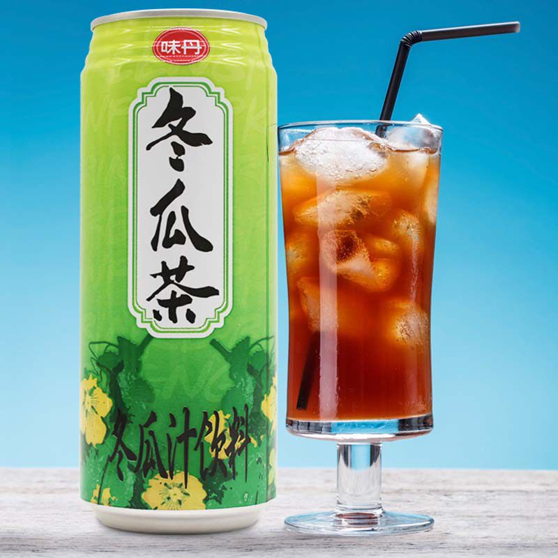 台湾味丹冬瓜茶汁菊花茶植物饮料475ml罐装夏季清凉解渴滋润饮品