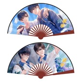 10寸绢布折扇破云撒野伪装 约会天官某某动漫扇子独特创意新款 竹扇