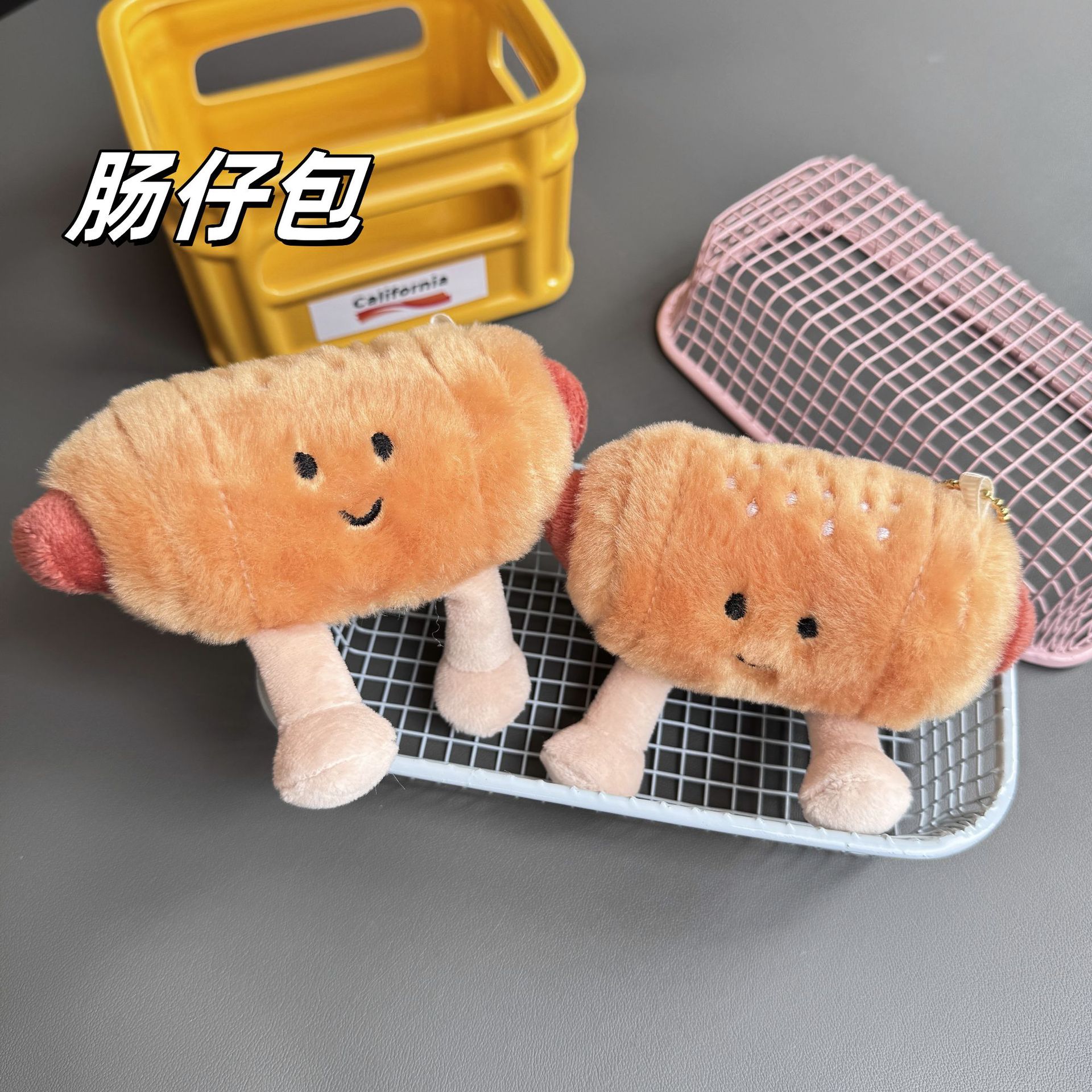 英国jellycat系列肠仔包热狗毛绒