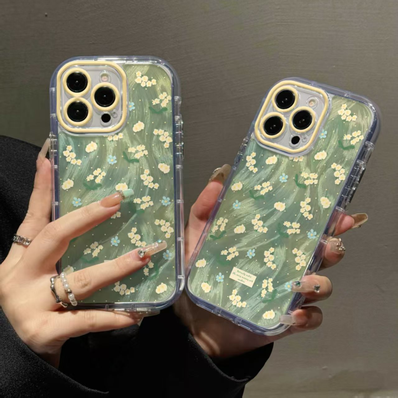 草地黄花适用苹果15手机iphone16promax手机壳12/13华为荣耀防摔
