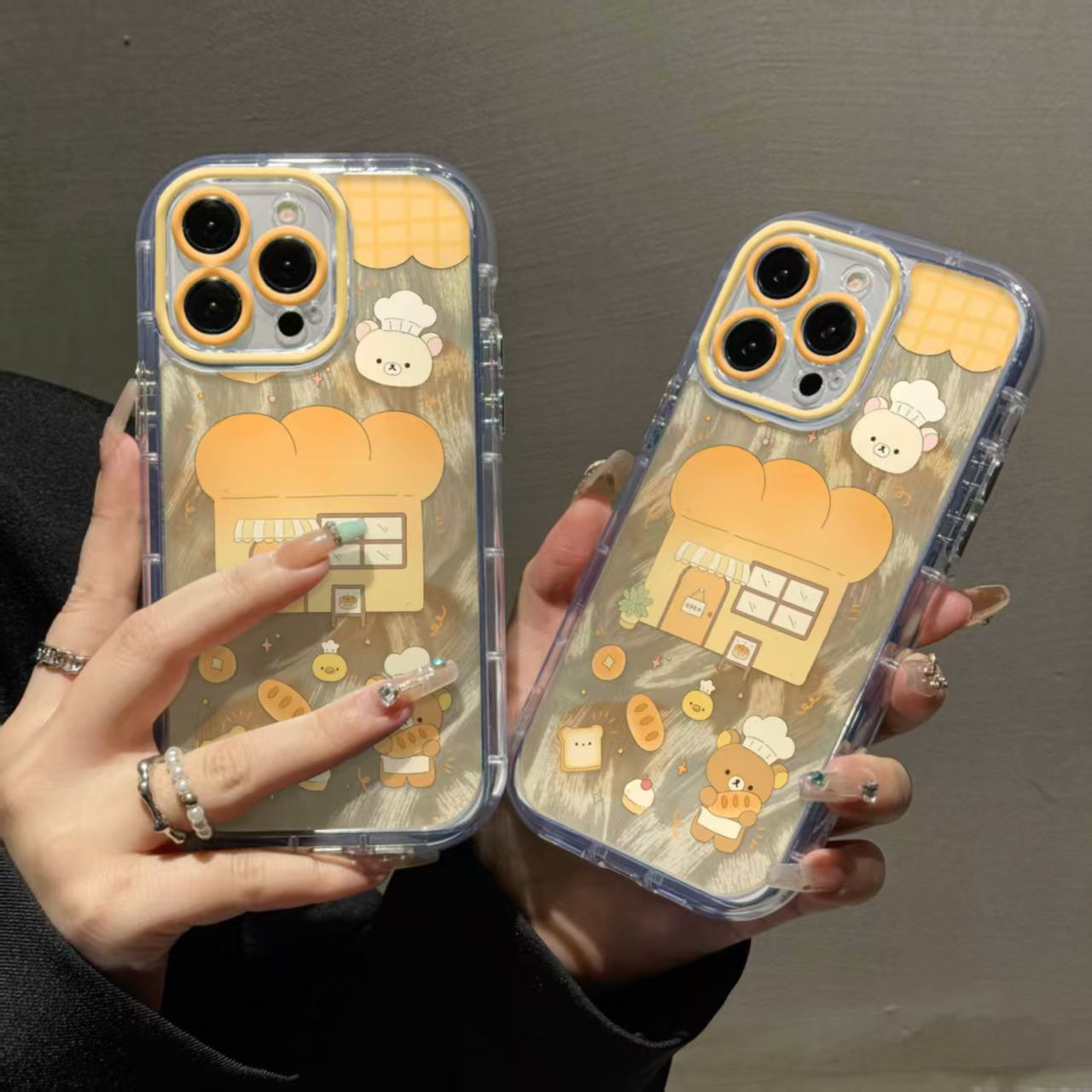 面包小熊适用苹果15手机iphone16promax手机壳12/13华为荣耀防摔