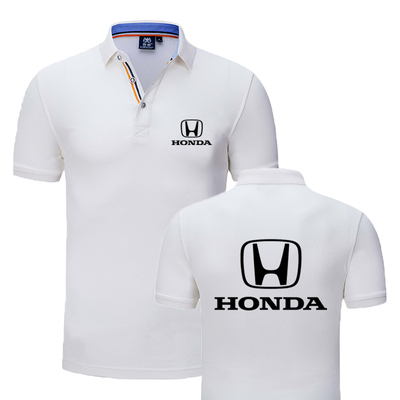polo衫定制翻领短袖HONDA机车服