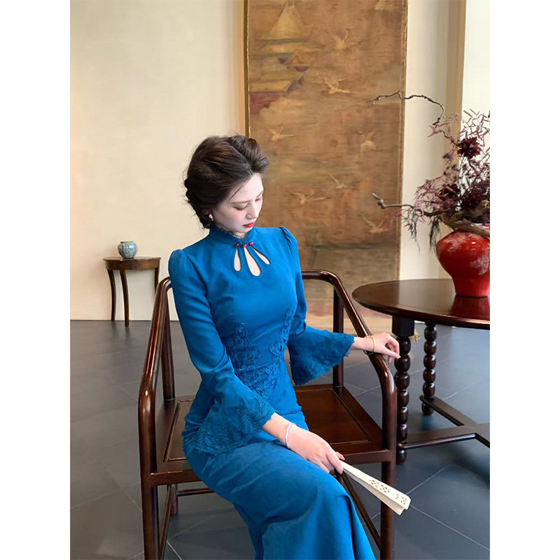 新中式旗袍连衣裙女秋季2025图片