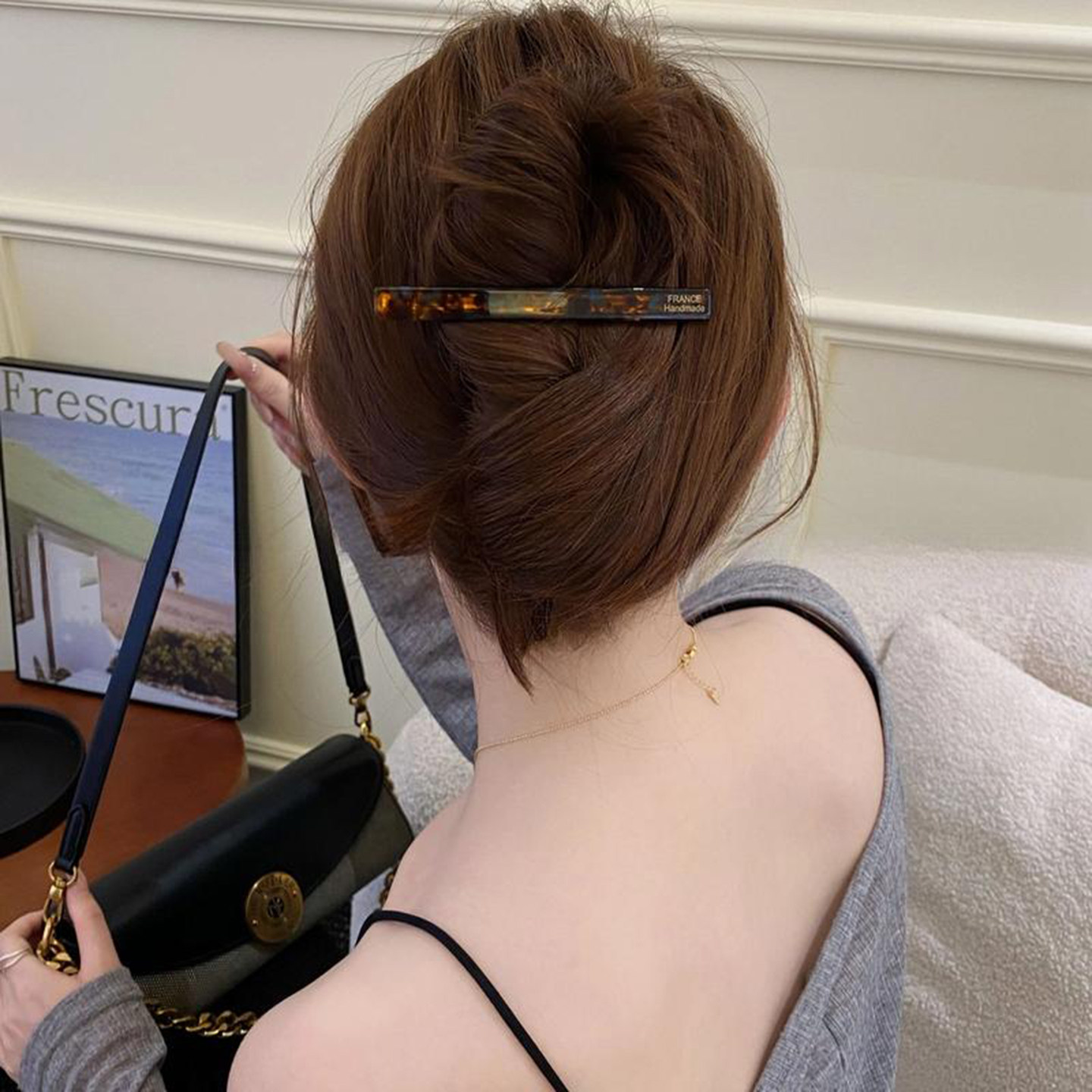 韩系醋酸一字夹发夹女2025新款高端盘发弹簧夹简约气质鸭嘴夹头饰,饰品/流行首饰/时尚饰品新,发饰,淘宝优惠券,粉丝福利购,淘宝优惠卷