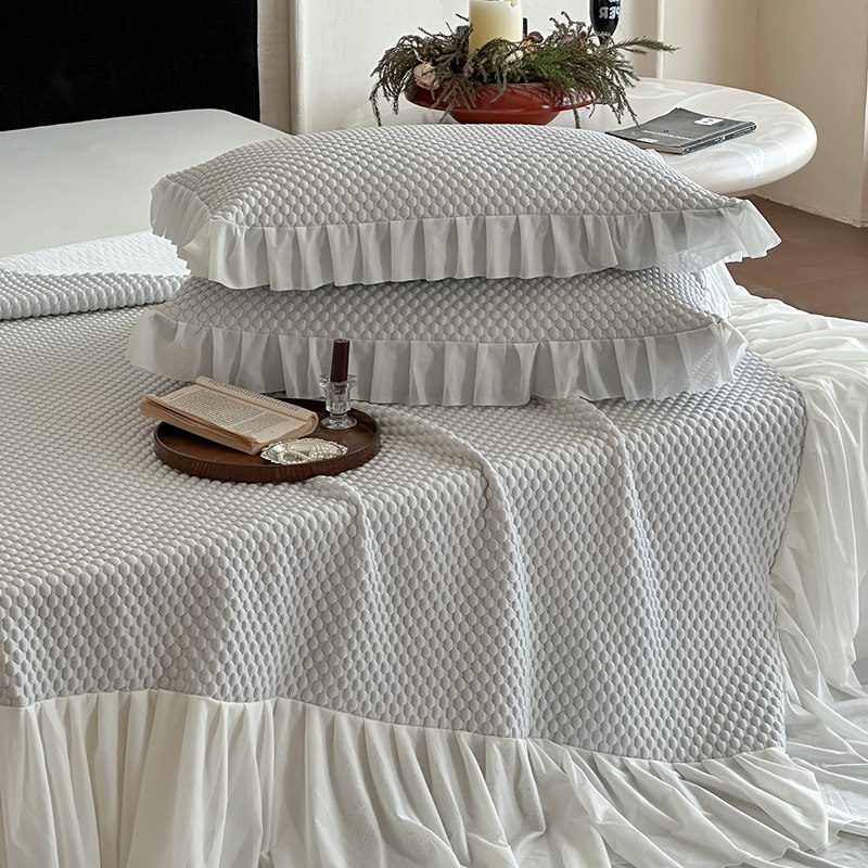 轻奢凉感冰豆豆床裙三件套凉席冰丝席2025新款A类夏季软席空调席,床上用品,凉席/草席/麻席,淘宝优惠券,粉丝福利购,淘宝优惠卷