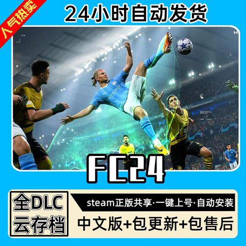 fc24国际足球大联盟全DLC正版Steam游戏离线租号不限时PC电脑游戏
